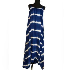 La Miel Tye Dye Blue Dress l L l  NWT